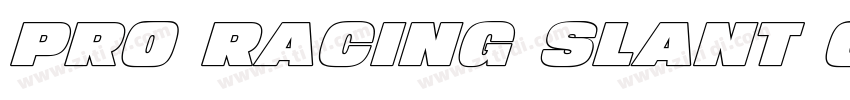 Pro Racing Slant Outline字体转换